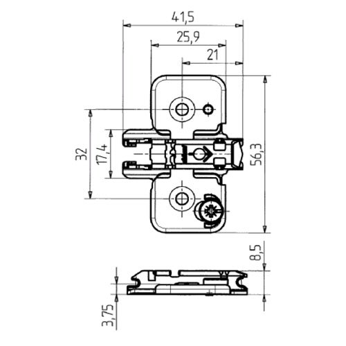 LIXIL・サンウエーブ 扉用ヒンジ キッチン部品 [Bﾋﾝｼﾞ78Z550DﾅｼX