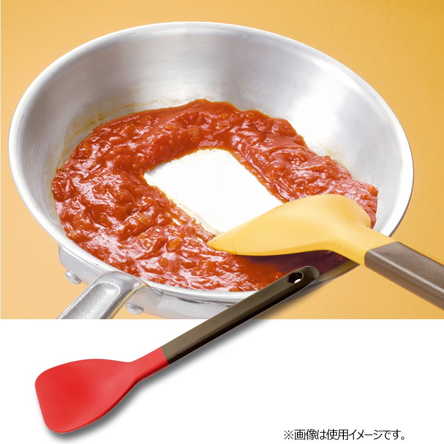 残さずすくえるスプーンヘラ／レッド