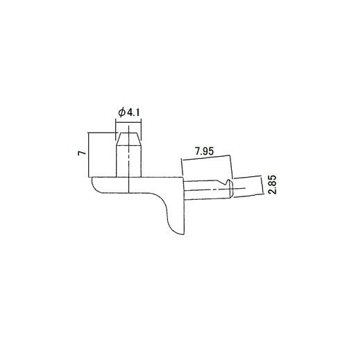 LIXIL・サンウエーブ 棚受け金具4個入り キッチン部品 [ﾀﾅｳｹS
