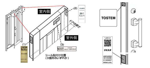 商品ラベル位置